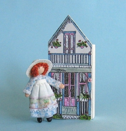 Miniature 1/4" and 1" scales doll and dollhouse kit