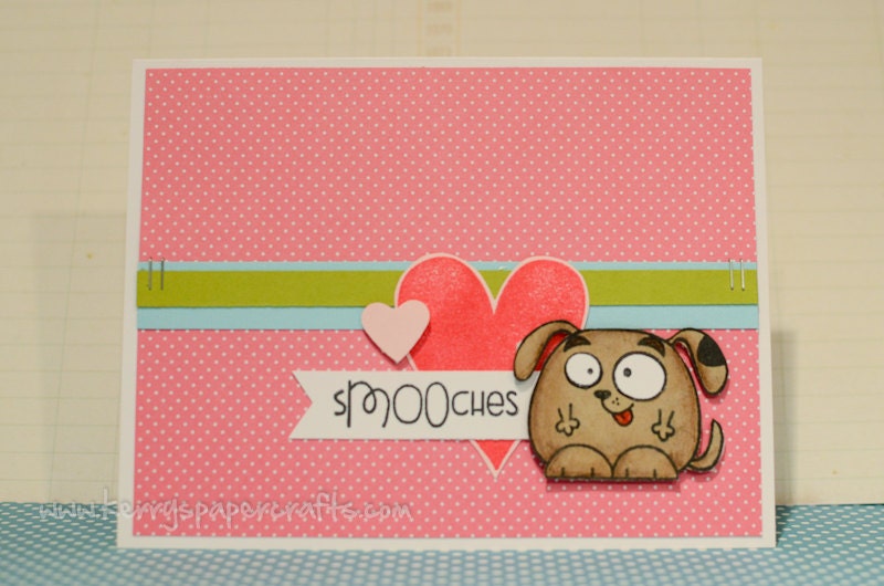 Smooches Dog/Puppy Greeting Card