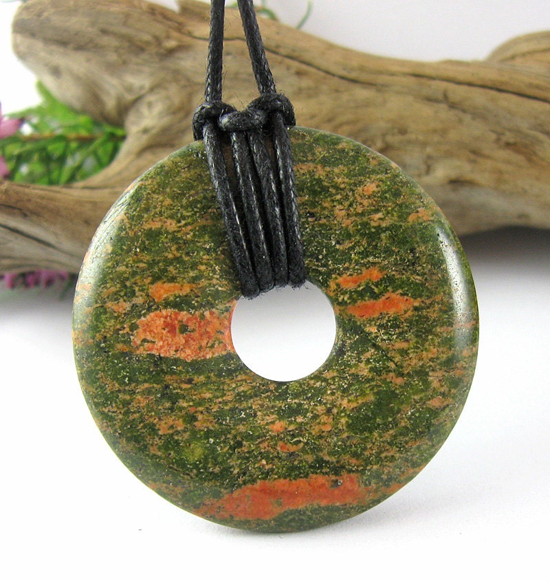 Earth Mama Nursing Necklace - 40mm Unakite Breastfeeding Necklace