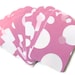 Set of 22 Hanging Tags Pink White Polka Dots