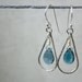 London Blue Topaz lightweight dangle teardrop earrings