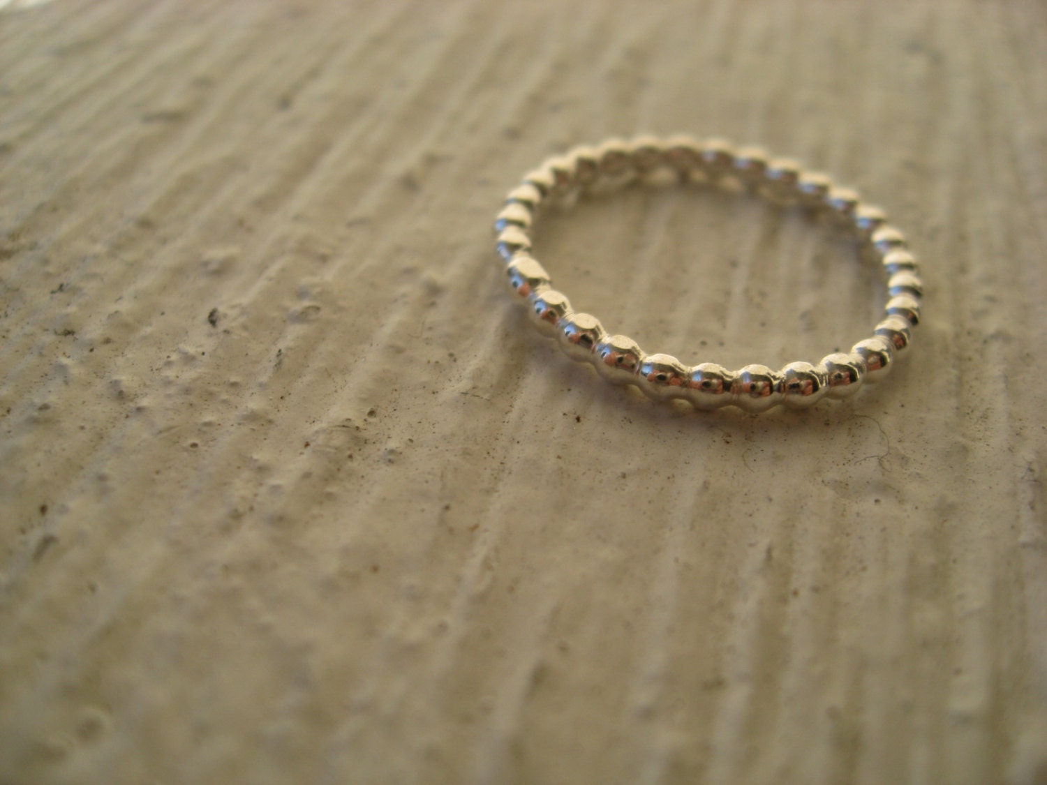 Swell - Sterling silver ball stacking ring