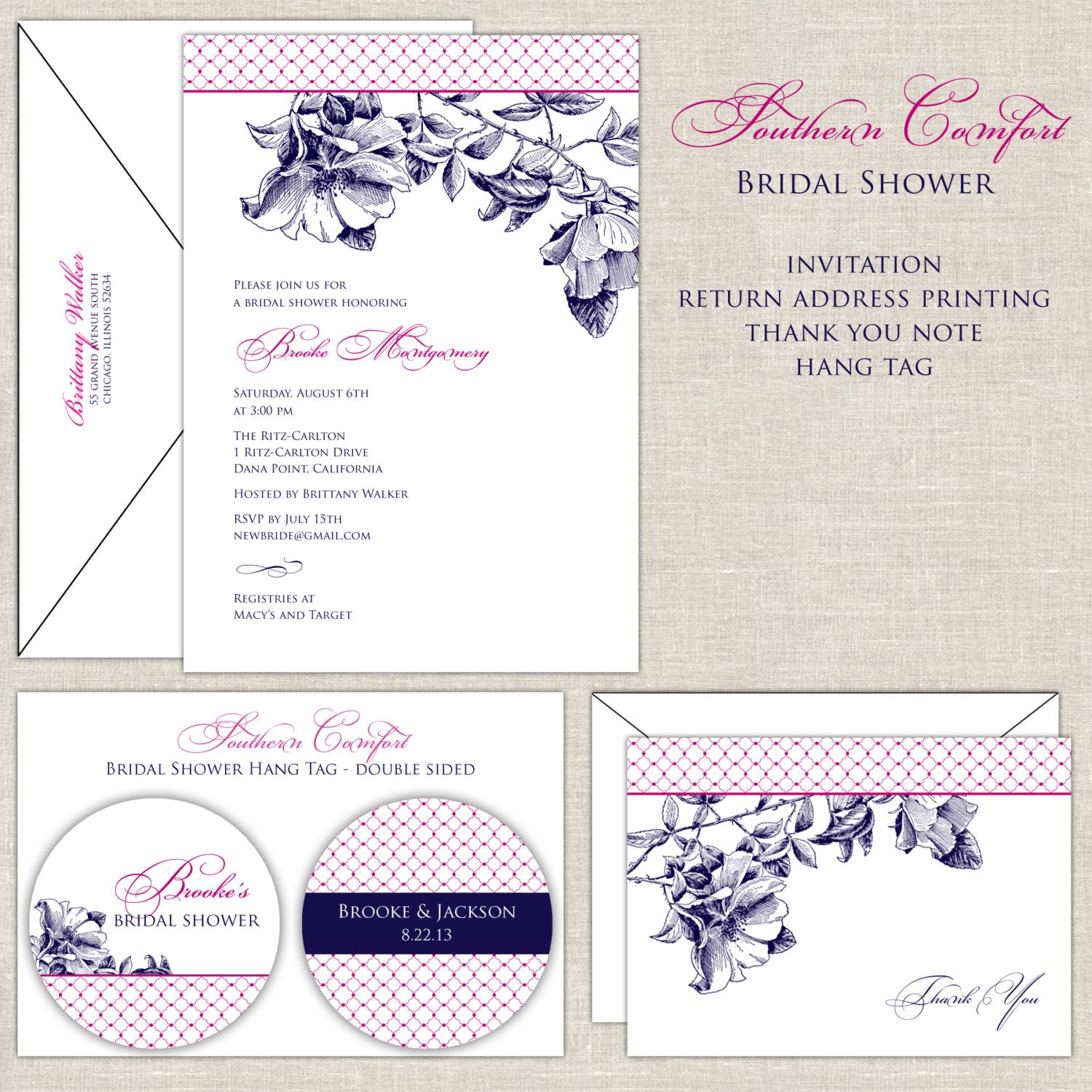 Southern Comfort Bridal Shower Invitation Il_570xn