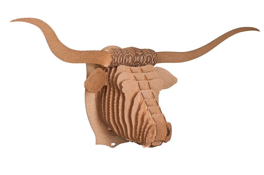 Micro Tex - Small Longhorn Trophy - Brown or White
