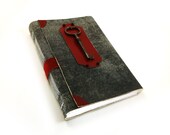 Leather Journal with Key - Notebook, Sketchbook, Diary, Leather Cover Journal with Vintage Key - Secret Key