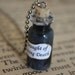 ON SALE Harry Potter Potion - Draught of Living Death Vial Necklace