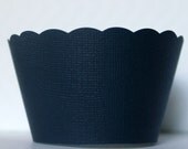 20 Navy Blue Cupcake Wrappers