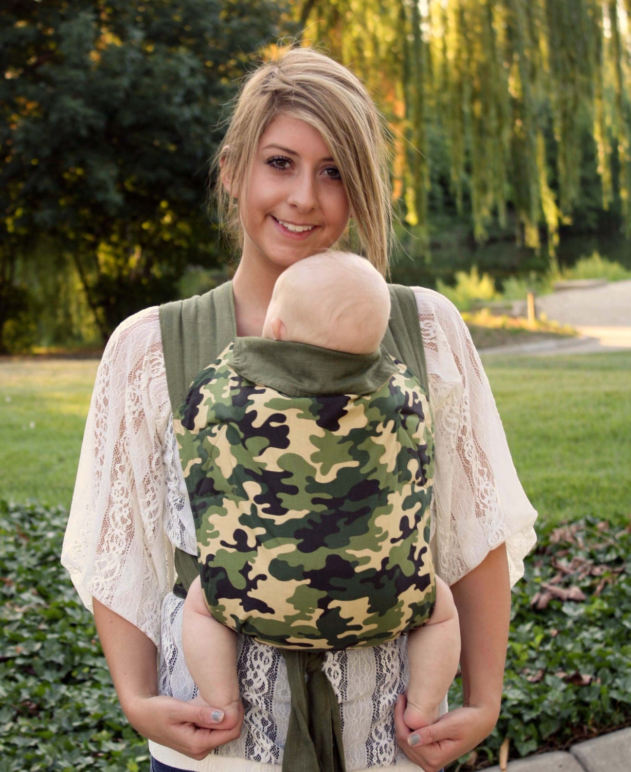 Mei Tai Asian Baby Carrier - Camouflage - Instructional DVD Included - FAST SHIPPING
