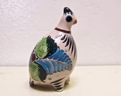 vintage Mexican Tonala bird - dove - ceramic figurine