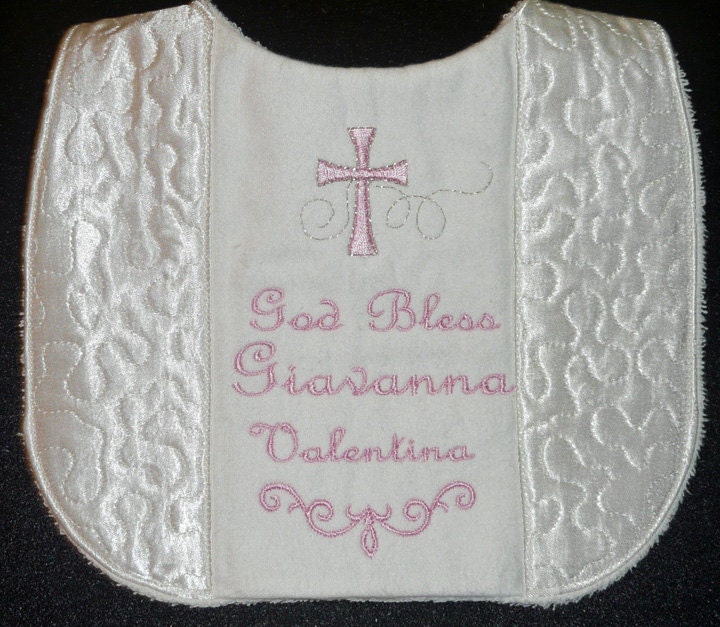 Custom Christening bib