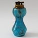 Mid Century Aqua Blue Glass Atlantis Table Lighter