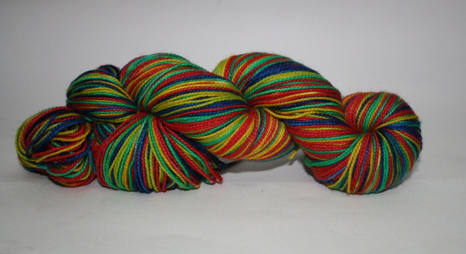 self striping merino nylon 400 yds--fiddi widdi wow wow-april thunderstorms