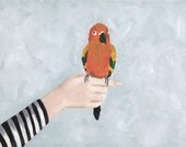 Hello Flojo - 8.5x11 print of an original painting