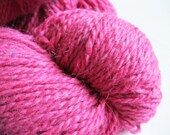 Pink yarn, Peace Fleece worsted knitting wool, knitting yarn, Perestroika Pink