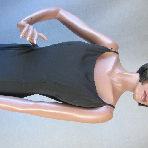 60s Audrey Cocktail Dress Vintage Mad Men LBD Medium to Large