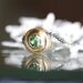 Green Tourmaline Halo Necklace - Ready To Ship