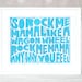 Rock me Mama like a Wagon Wheel, Wall Art, Home Decor, Wedding, Anniversary, Raw Art Letterpress, Linocut style