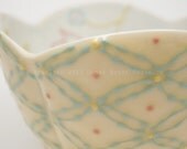 Yellow Four-Lobe Serving Bowl