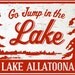 Go Jump in the Lake-Lake Allatoona 14x18