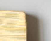 Mustard Waves Fitted Crib Sheet