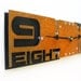 Outnumbered III Modern Wall Clock (Rusted) w/ Black Back