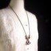 Fork Necklace - Eco Friendly - Silverware Jewelry - Flatware Jewelry - Edgy Necklace - Lampwork Pendant - Upcycled Recycled Repurposed