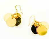 Golden Sunshine Coin Earring Minis