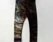 SPECIAL 25% OFF - Legging blue and brown velvet