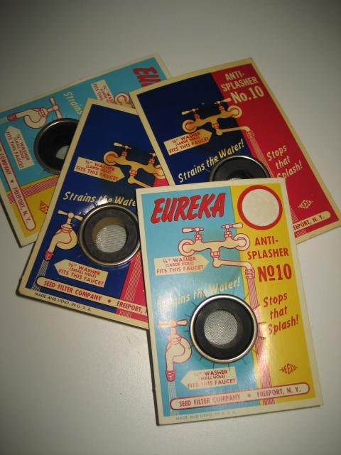 Vintage New Old Stock - Eureka Anti-Splasher Faucet Washers - NIP