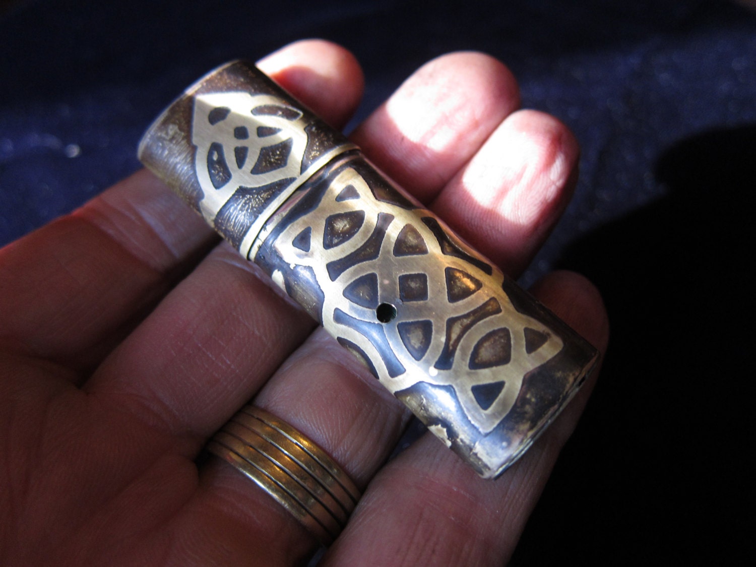Fancy etched Victorian USB drive