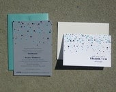 Thank You card design, printable thank you card to match invitation