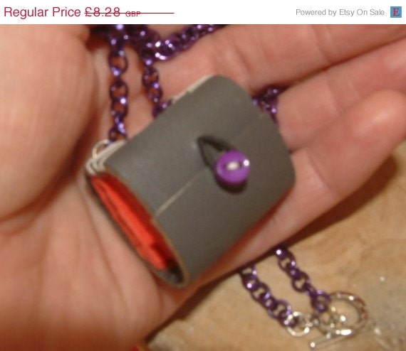 15% OFF How to Make a Leather Book Necklace Pendant, Tutorial PDF, Instant Download