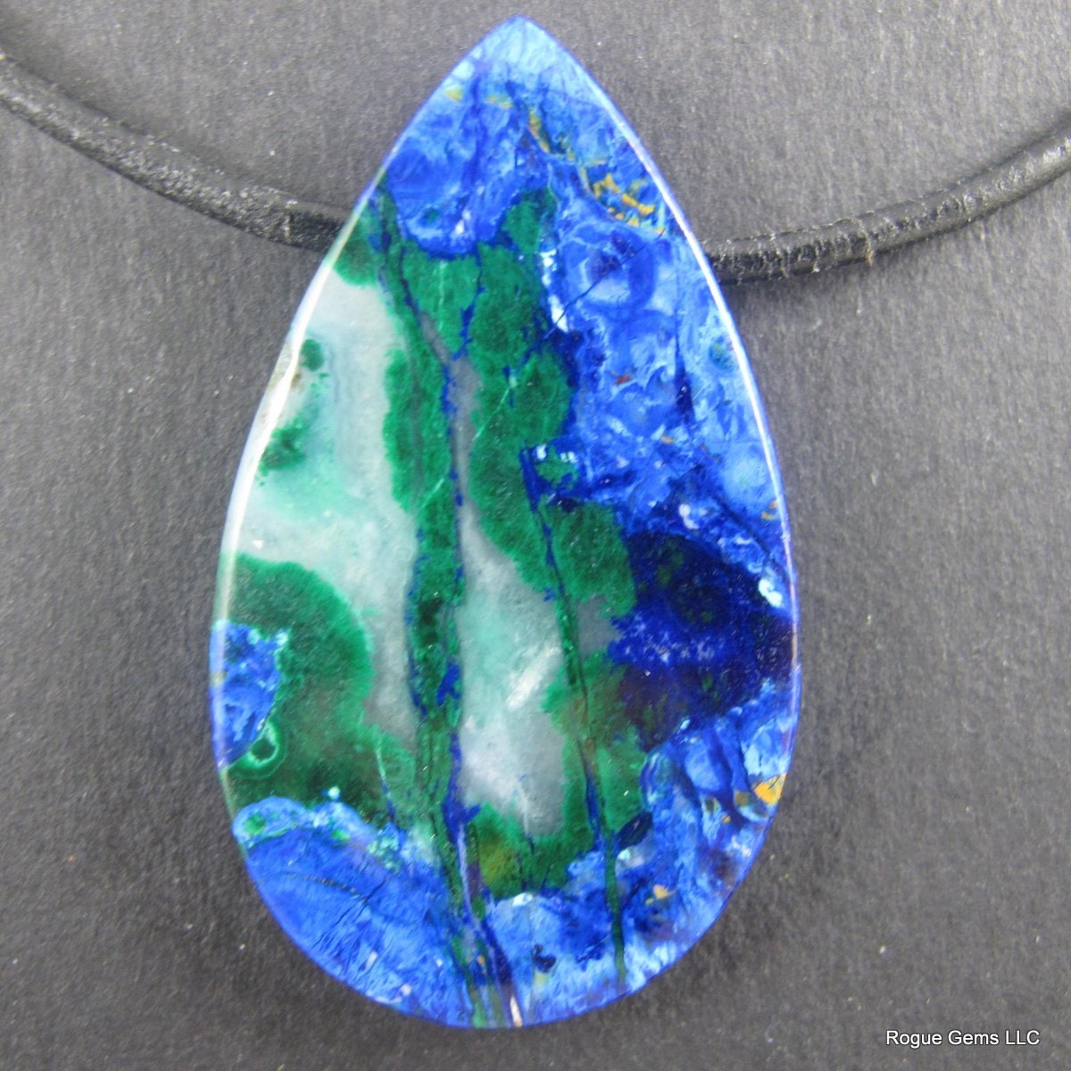 Azurite Malachite Chrysocolla Designer Pendant Bead