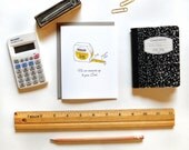 No one measures up to you, Dad, Letterpress Father's Day Card