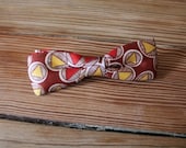 40s Vintage geometric print bow tie