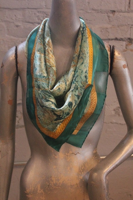 vintage Valentino silk Abstract print scarf