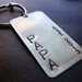 Grandpa Keychain - Stamped Stainless Steel Papa Key chain - Personalized Fathers Day Gift - New Grandpa - Men's Gift - For Dad For Him