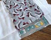 Hipster Burp Cloth-Roller Skates