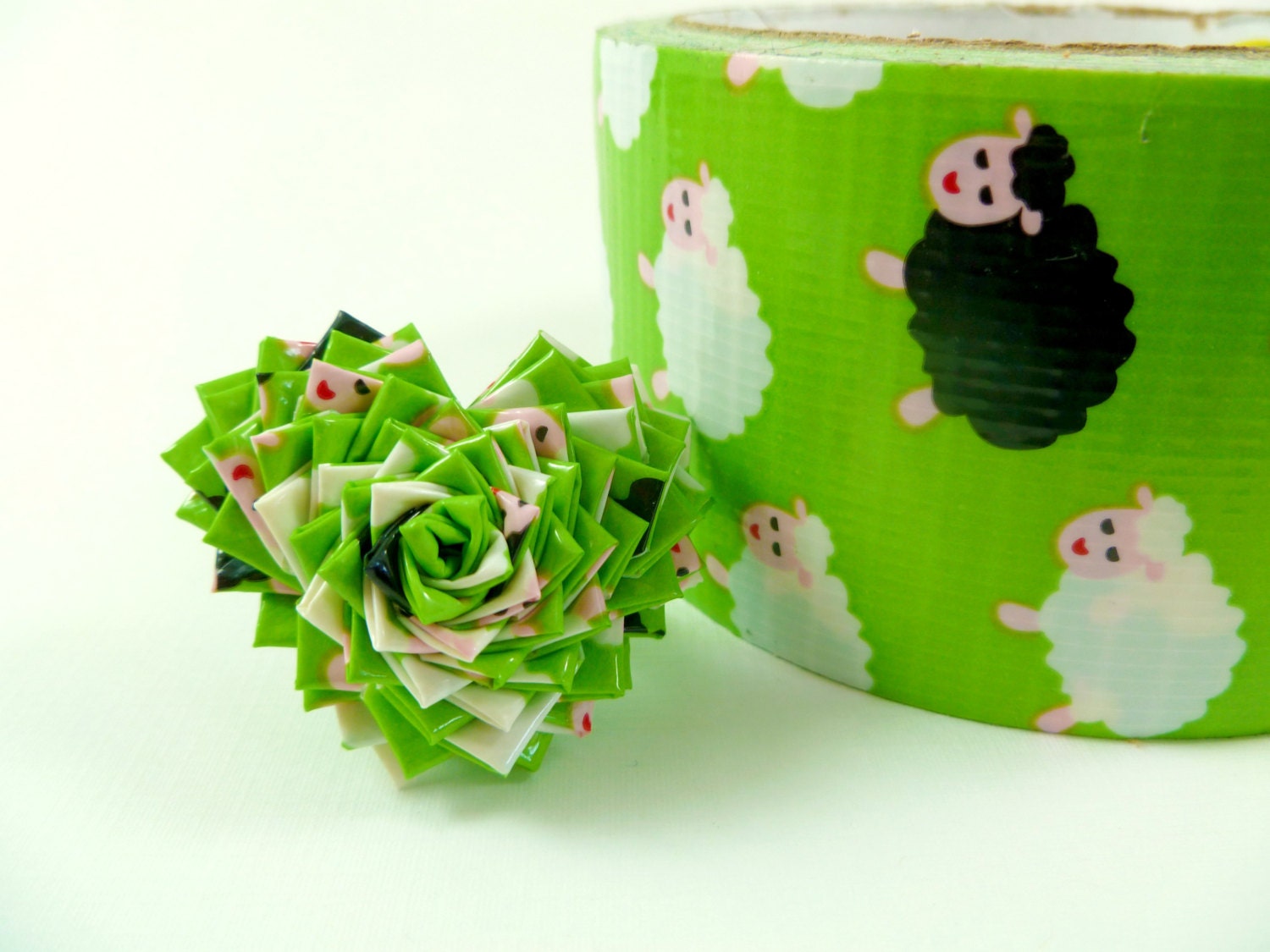 Black Sheep Duct Tape Heart Ring
