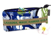 Recycled Burlap & Aloha Fabric Clutch. Spring and Summer. Recycled Maui USA Coffee Bag. Handmade in Hawaii.