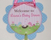 Penelope Birdy Parents Baby Shower Door Sign- for Baby Shower or Birthday Il_170x135
