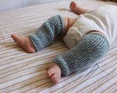 Hand knit baby legwarmers