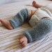 Hand knit baby legwarmers