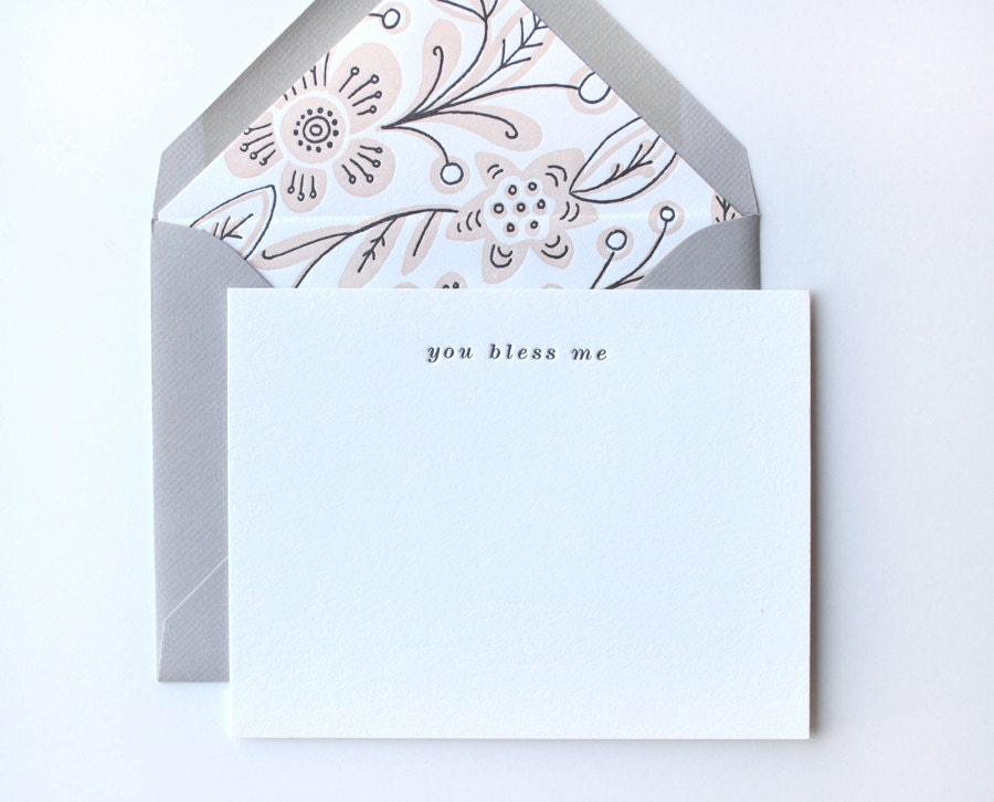 You Bless Me Floral Card