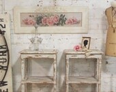 Painted Cottage Chic Shabby White Romantic French Night Table NT148