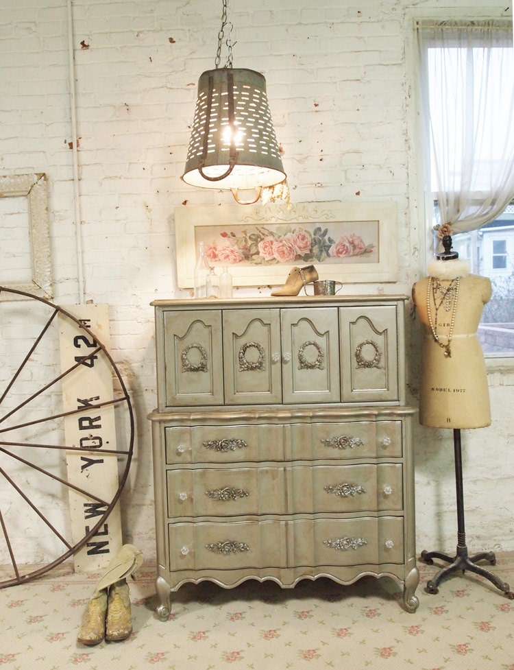 Painted Cottage Shabby White Romantic Dresser CH46