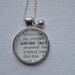 Vintage Dictionary Word Necklace Pendant COFFEE