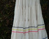 Vintage 1950-60s Ric Rac Squaw Patio Square Dance Rockabilly Skirt