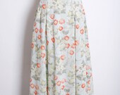 Mint Japonica Floral Skirt