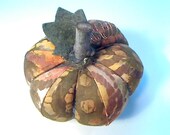 Autumn Pumpkin (N0.6) -- Size-3 -- Cotton Fabric Decoration or Pin Cushion